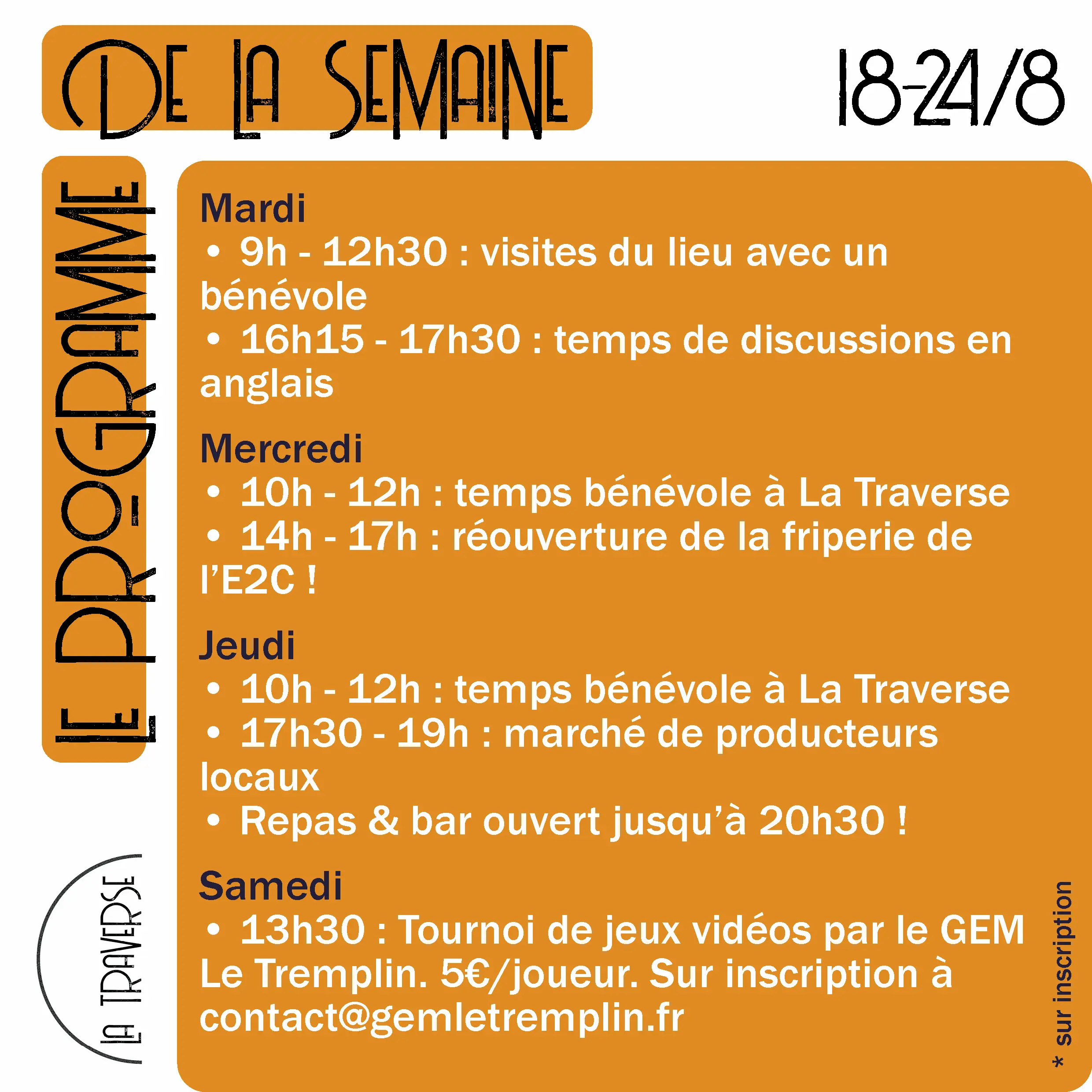 Programme semaine (8)